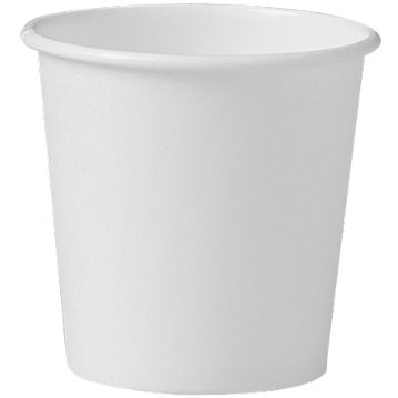 Copo de Carto para Bebidas Quentes 118ml 4oz - Branco - Caixa 1000