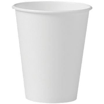 Copo de Carto para Bebidas Quentes 237ml 8oz - Branco - Caixa 20x50
