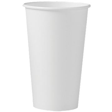 Copo de Carto para Bebidas Quentes 480ml 16oz - Branco 20x50 un