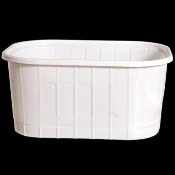 Bandeja de plstico 105BR PS Blanco 500ml 2100un