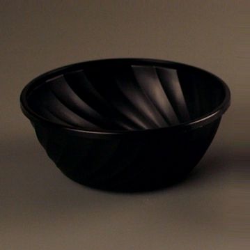 Taa de Plstico Spiral 300ml Preto Caixa 900