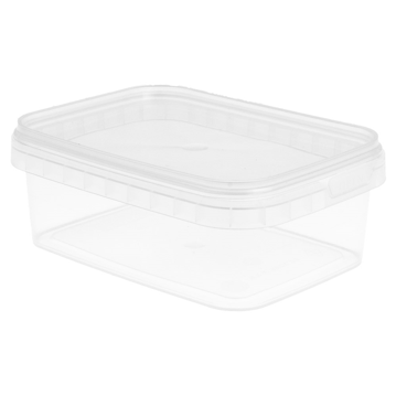 Recipiente de Plstico PP + tampa Transparente Inviolvel 280ml 120x88x42mm 384 un