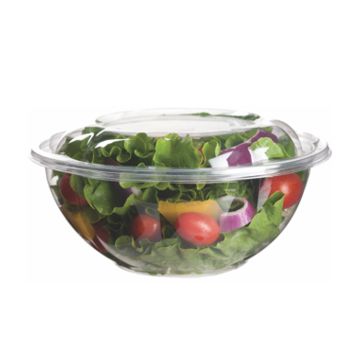 Saladeira com Tampa em PLA transparente 710ml 24oz 150un