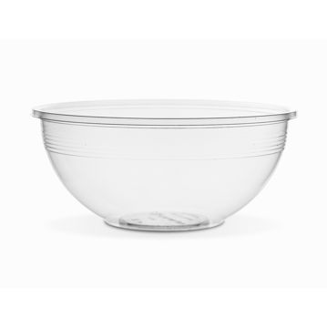 Saladeira PLA Transparente Redonda 1000ml 185/80x85mm Vegware 4x75 un