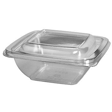 Saladeira Plstico Quadrada 750ml 160x160x65mm PP Transparente 400 un