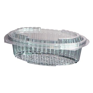 Saladeira Plstico Oval 500g 180x120x60mm PP Tampa Normal 400un