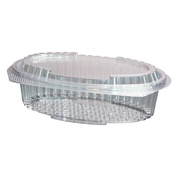 Saladeira Plstico Oval 750g 215x137x65mm PP Tampa Normal 300un