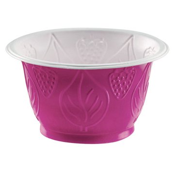 Taa de Plstico Bicolor 145x75mm 750ml Violeta Caixa 600