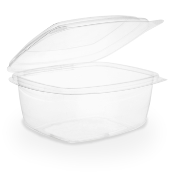 Saladeira PLA Transparente 500ml 16oz 123x142x65mm Vegware 6x50 un