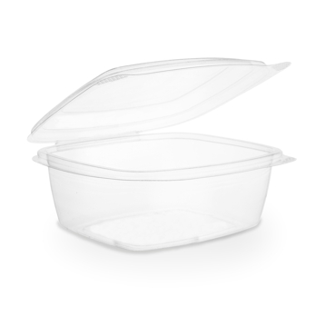 Saladeira PLA Transparente 700ml 24oz 147x165x65mm Vegware 4x50 un