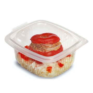 Contentor para Micro-ondas Rectangular OK500 Transl�cido 500ml 142x123x68mm 600 un