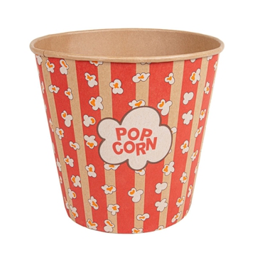 Copo em Cartolina Kraft para Pipocas 5100ml 4x25un