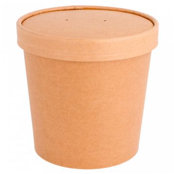 Copo em Cartolina Kraft para Sopa ou Comidas Quentes 26oz 750ml 10x50 un