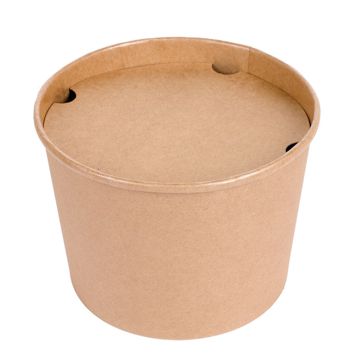 Cubo de cartn Kraft+PE para pollo o similares 1920ml 6x50  uds
