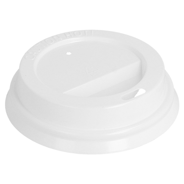 Tampa Plstico Traveler Branca para Copos 180ml 6oz 10x100 un
