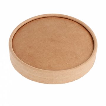 Tampa em Cartolina Kraft 85mm para Copo de Gelado 20x50un