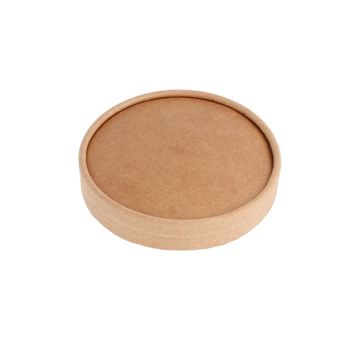 Tampa em Cartolina Kraft 87mm para Copo de Gelado 20x50un