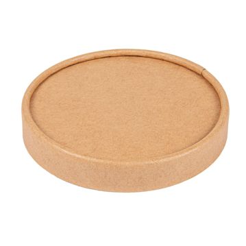 Tampa em Cartolina Kraft 94mm para Copo de Gelado 20x50un