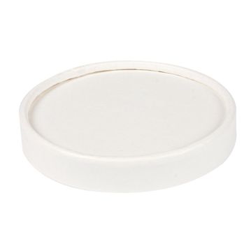 Tampa em Cartolina Branca 87mm para Copo de Gelado 20x50un