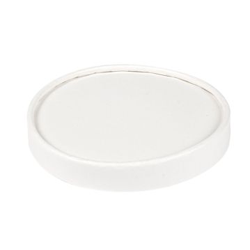 Tapa de cartn Blanco de 100 mm para Tarrinas de helado 20x50 uds