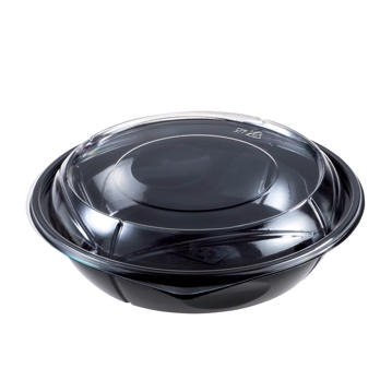 Tampa para Saladeira Plstico Preto 800ml 300 un