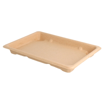 Caja Rectangular de Caa de Azcar para Sushi 185x130x15mm 800uds