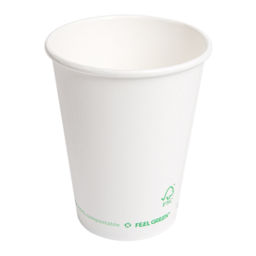 Copo de Carto para Bebidas 360ml 12oz Branco Plastic Free 20x50 un