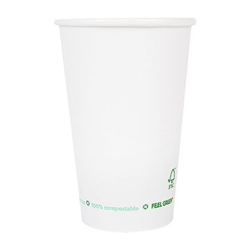Copo de Carto para Bebidas 660ml 22oz Branco Plastic Free 20x50 un