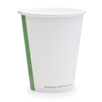 Copo de Carto+PLA para Bebidas Quentes 250ml 8oz Branco Vegware 20x50 un