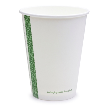Copo de Carto+PLA para Bebidas Quentes 360ml 12oz Branco Vegware 20x50 un