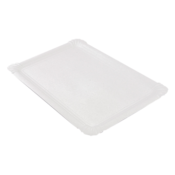 Travessa de Carto Branco para Pastelaria 250x340mm 4x100 un