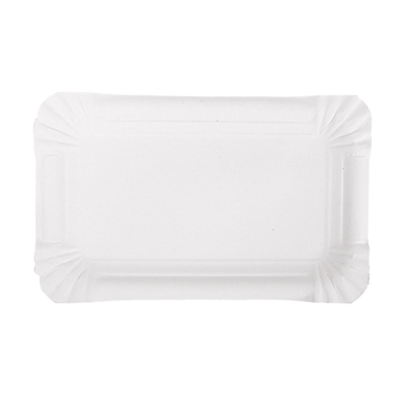 Travessa de Carto Branco Estucado para Pastelaria 100x160mm 22x100 un