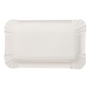 Travessa de Carto Branco Estucado para Pastelaria 120x190mm 15x100 un