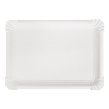 Travessa de Carto Branco Estucado para Pastelaria 180x240mm 8x100 un