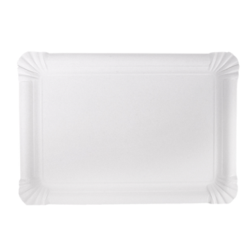 Travessa de Carto Branco Estucado para Pastelaria 200x270mm 8x100 un