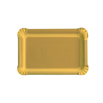 Travessa de Carto Dourado para Pastelaria 160x220mm 100 un