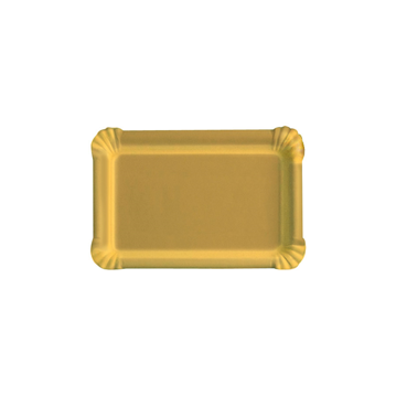 Travessa de Carto Dourado para Pastelaria 100x160mm 100 un