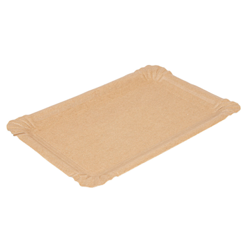 Bandeja de cartn Kraft para pastelera 130x200mm 250 uds