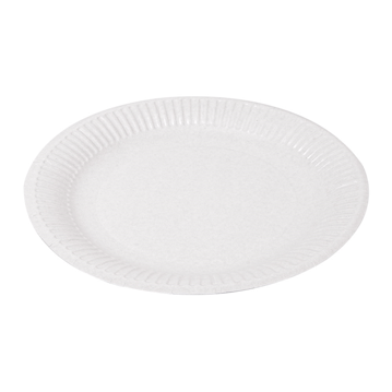 Prato de Carto Pastelaria Branco 240 mm 100 un