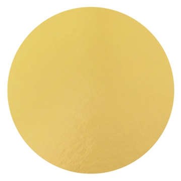 Disco Circular em Carto Metalizado A Ouro 160 mm 100 un