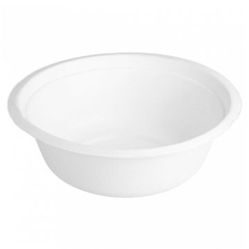 Tigela em Cana de Acar 155x54mm 500ml 16oz Branco 12X50un