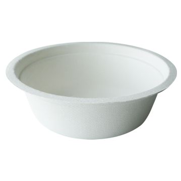 Tigela em Cana de Acar 135x46mm 350ml 12oz Branco 18X50un