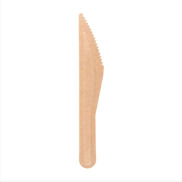 Faca de Cartolina Castanho 158mm Paper Cutlery 50 un