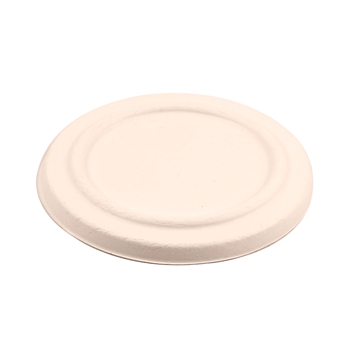 Tampa Rasa em Cana de Acar 120x12mm para Tigela em Cana de Acar 360ml 12oz Natural 10X50un