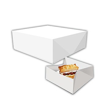 Caixa em Cartolina para Pastis OP N 0 - 135x120x55mm 200un