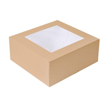 Caixa Nano-Micro Castanho com Janela 210x210x75mm 50 un