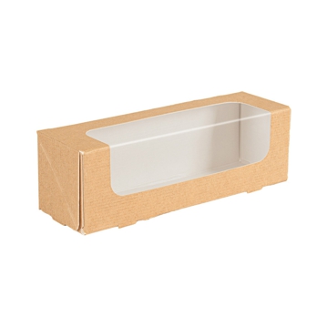 Caja Nano-Micro marr�n con ventana 160x50x50mm 8x50 uds