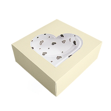 Caixa em Cartolina para Bolos Inocheri Champagne 240x240x75mm 50 un