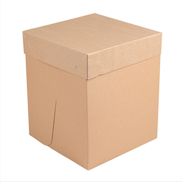 Caixa Alta em Cart�o Micro-canelado para Pastelaria Castanho 254x254x305mm 30 un