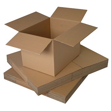 Caja de cartn corrugado marrn 600x270x390mm